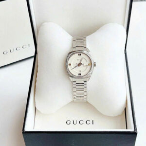 Gucci 2570 Diamond White Dial Stainless Steel YA142506