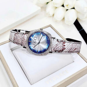 Gucci G-Timeless YA152401 Light Blue Silver Dial Leather