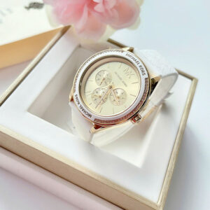 Michael Kors Oversized Jessa Silver-Tone & Embossed Silicone MK7267