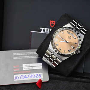 tudor royal day date 41mm salmon dial