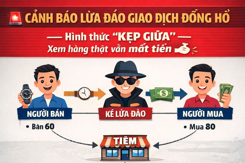 cảnh báo lừa đảo đồng hồ